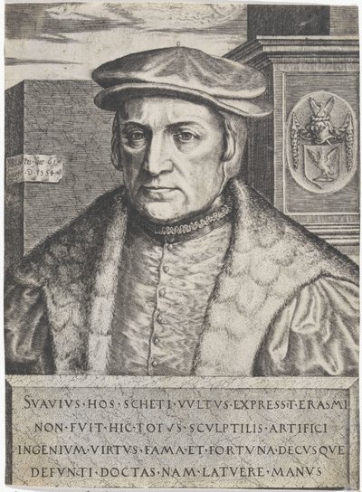 Portrait of Erasmus Schetz by Lambertus Suavius